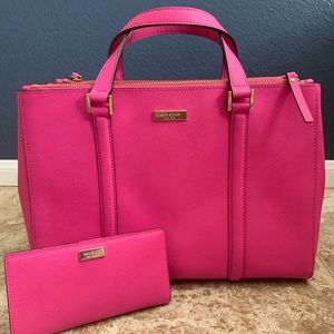 ♠️Perfectly Pink Kate Spade Purse and Wallet ♠️